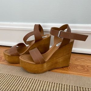 Steve Madden Platform Wood Wedges